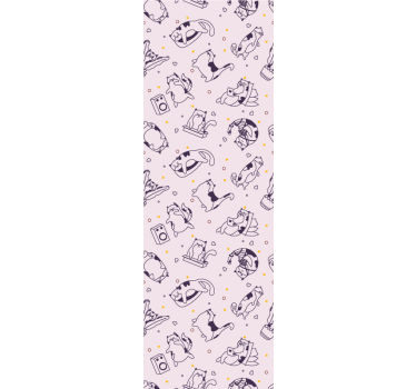 Childrens blind with cat music band pattern - TenStickers