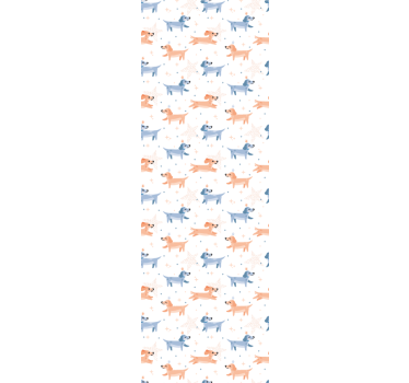Childrens blind featuring adorable crowned dogs - TenStickers