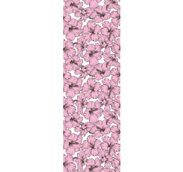 Childrens blind in pink hibiscus flower pattern - TenStickers