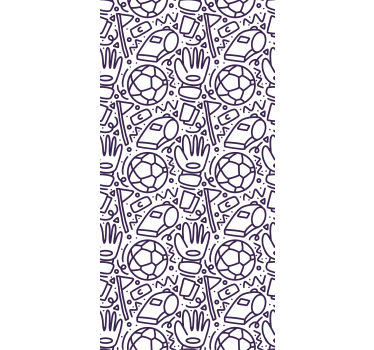 Childrens blind with sport doodle design - TenStickers