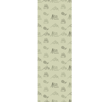 Childrens blind with hand-drawn camping designs - TenStickers