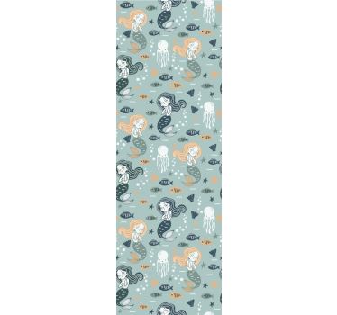 Childrens blind with blue magic mermaid pattern - TenStickers