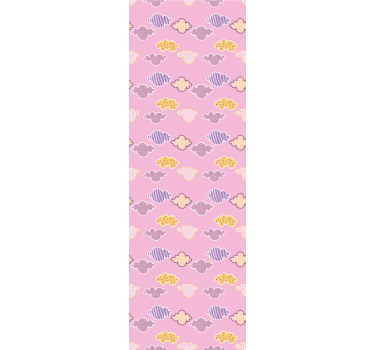 Childrens blind with pink clouds design - TenStickers
