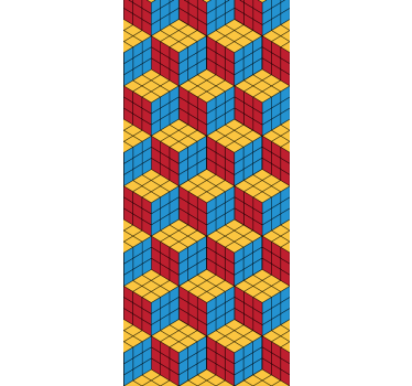 Childrens blind rubik's cube original design - TenStickers