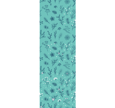 Childrens blind light blue christmas pattern icons - TenStickers