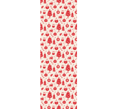 Cute red and pink christmas pattern childrens blind - TenStickers