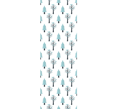 Childrens blind with tree in the snow pattern - TenStickers