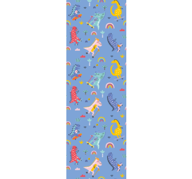 Childrens blind with cute skater dinosaurs design - TenStickers