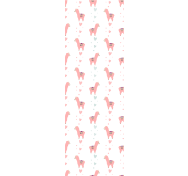 Childrens blind in pink lama pattern - TenStickers