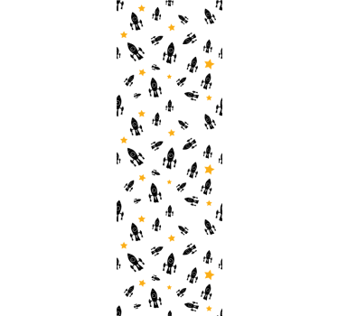 Childrens blind black rockets - TenStickers