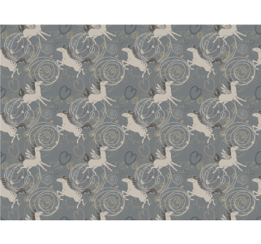 Childrens blind with jumping unicorns design - TenStickers