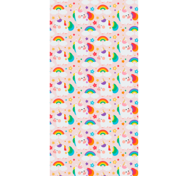 Childrens blind colorful horses - TenStickers