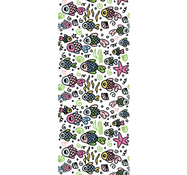 Childrens blind with multicolor fish pattern - TenStickers