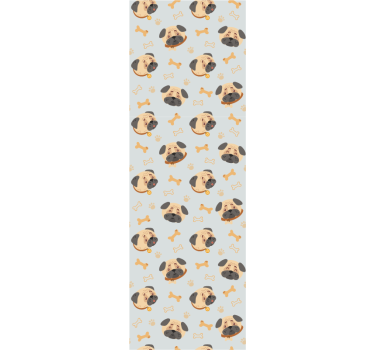 Childrens blind with british bulldog puppies pattern - TenStickers