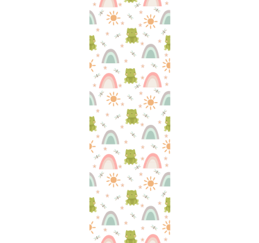 Childrens blind cute frog cartoon tropical design - TenStickers