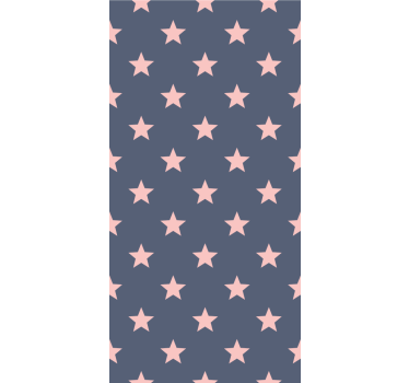 Childrens blind in pink and grey stars - TenStickers