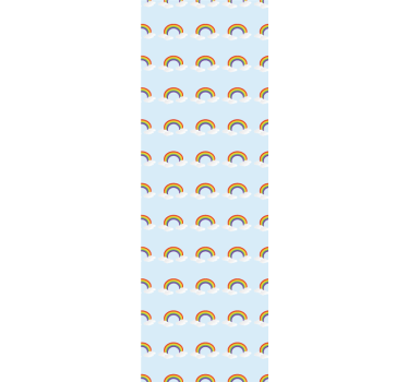 Colorful rainbow and clouds childrens blind - TenStickers