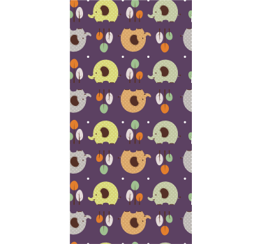 Childrens blind autumn elephant - TenStickers