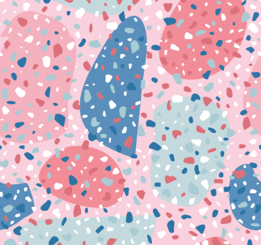 Childrens blind in pink terrazzo - TenStickers