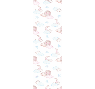 Childrens blind watercolour infant moon - TenStickers