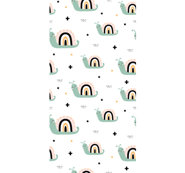 Childrens blind cute snail rainbow shells - TenStickers