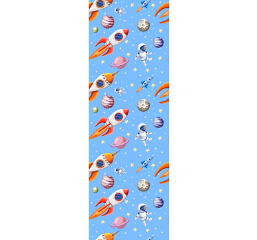 Childrens blind watercolour baby space design - TenStickers