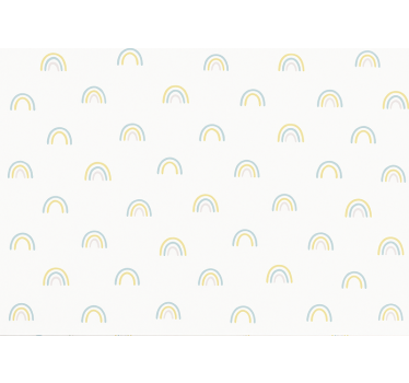 Scattered pastel rainbows childrens blind - TenStickers