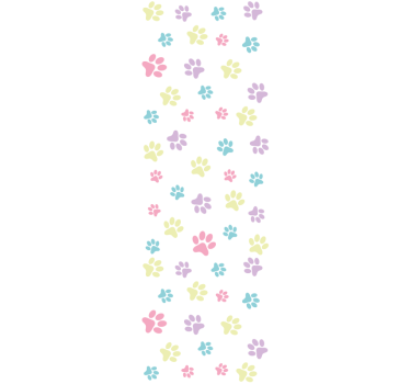 Childrens blind with fantastic colorful dog paws - TenStickers