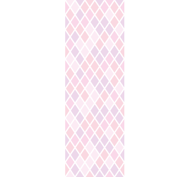 Childrens blind in pink and white diamond pattern - TenStickers