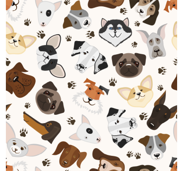 Childrens blind with adorable puppy and dog design - TenStickers