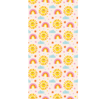 Childrens blind in pink rainbow design - TenStickers