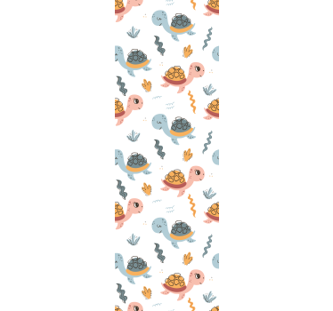 Childrens blind cute turtle group - TenStickers