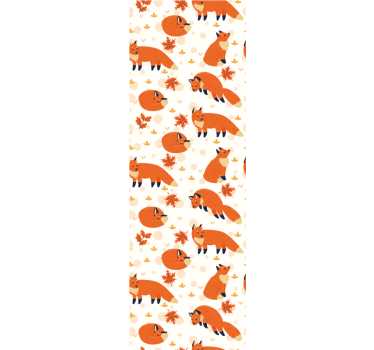 Childrens blind featuring beautiful foxes - TenStickers