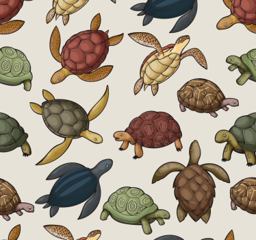 Children's blind with a variety of turtles - TenStickers