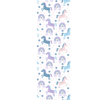Childrens blind with sweet pastel unicorn pattern - TenStickers