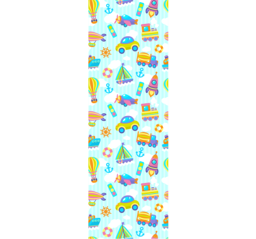 Childrens blind with adorable car design - TenStickers