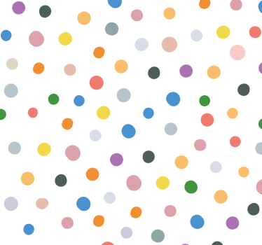 Childrens blind colorful dots on white - TenStickers
