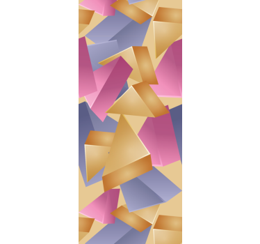 Office blind gold pyramid geometric design - TenStickers