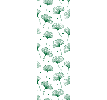 Office blind big ginkgo green leaves - TenStickers