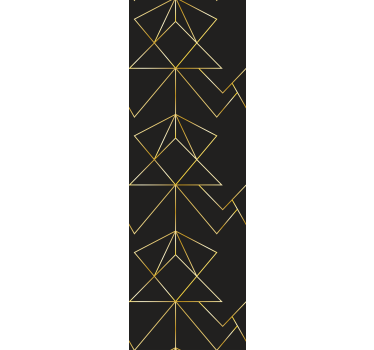 Office blind in black and gold elegant lines - TenStickers