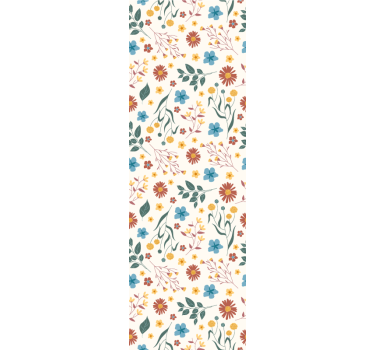 Office blind with various flowers and plants - TenStickers