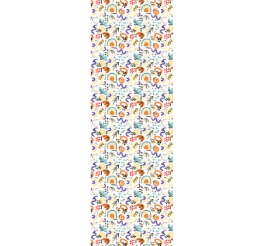 Office blind in organic flat abstract design - TenStickers