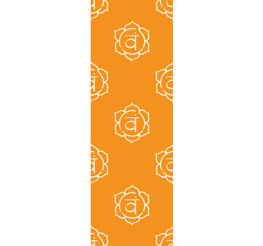 Office blind with beautiful sacral chakra design - TenStickers