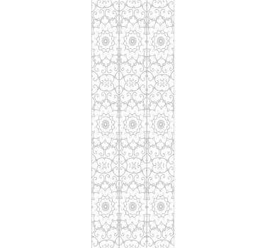 Office blind with floral design - TenStickers