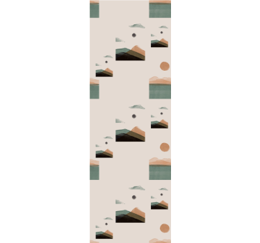Office blind abstract mountains - TenStickers