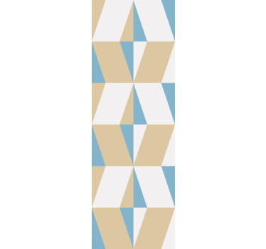 Office blind with geometric minimalist shapes - TenStickers