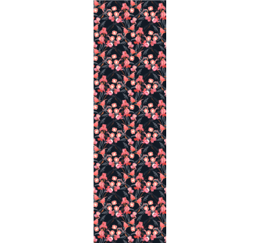 Office blind with delicate pink blossoms on branches - TenStickers