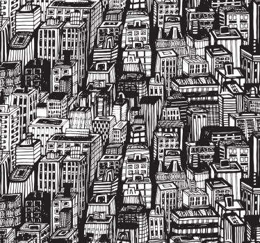 Office blind inspired by new york skyscrapers - TenStickers