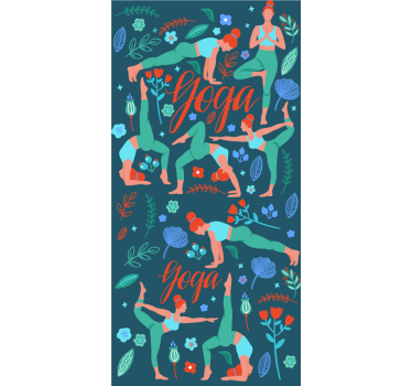 Teenage roller blind for yoga practicing girl - TenStickers