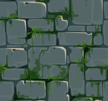 Teenage roller blind green brick leafy design - TenStickers